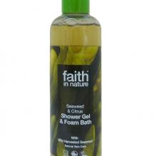 Гель для душа Пена для ванны натуральная Faith in nature с маслом Морских водорослей, 250мл